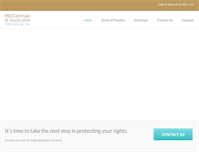 Tablet Screenshot of mccormaclaw.com